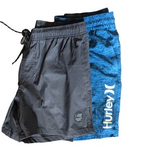 Small Men's Swim trunks Hurley & Psycho Tuna  / Set of 2
